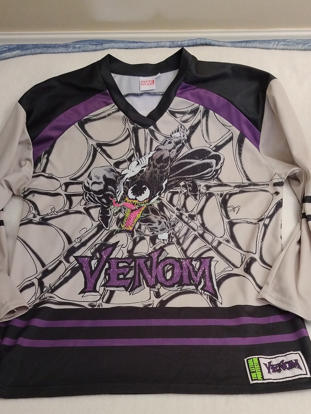 Marvel Venom Hockey Jersey 88 The Lethal Protector Men's Small